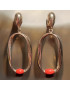 Boucles Corail Argent 925 Plaqué or