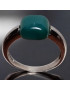 Bague Agate verte naturelle Argent 925 Taille 59