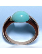 Bague Turquoise Argent 925 Taille 55