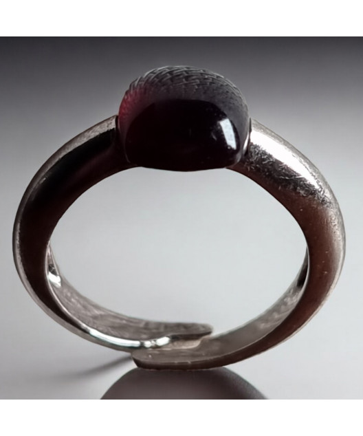 Bague Grenat Argent 925 Taille 54+