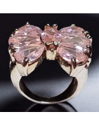 Bague Zirconium Papillon Acier inox Taille 54