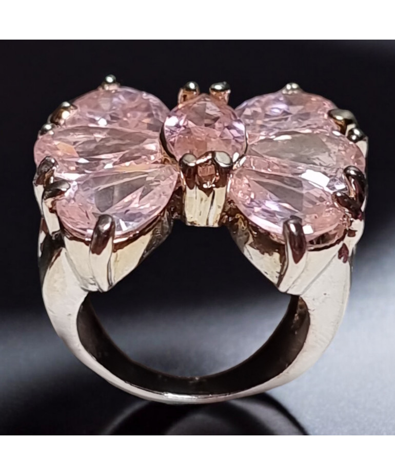 Bague Zirconium Papillon Acier inox Taille 54