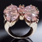 Bague Zirconium Papillon Acier inox Taille 54