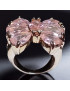 Bague Zirconium Papillon Acier inox Taille 54