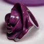 Bague Bakélite Fantaisie Fleur Taille 53
