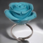 Bague Bakélite Fantaisie Fleur Taille 54+