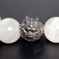 Bracelet Pierre de lune insert Dragon Pierres rondes 10mm