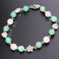Bracelet Chrysoprase Quartz rose et Pierre de lune