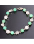 Bracelet Chrysoprase Quartz rose et Pierre de lune