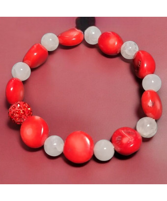 Bracelet Corail et Pierre...