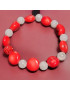 Bracelet Corail et Pierre de lune