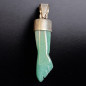 Pendentif Aventurine verte main de Figa Argent 925