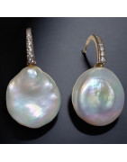 Boucles Perles d'eau douce Baroques Argent 925
