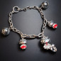 Bracelet Breloques petits chatons Acier inox