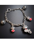 Bracelet Breloques petits chatons Acier inox