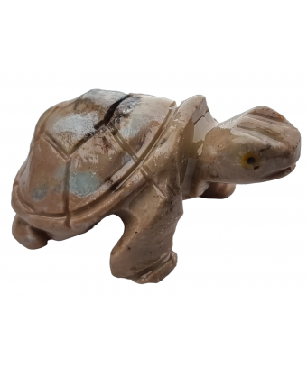 Figurine Onyx multicolore Tortue beige