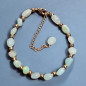 Bracelet Amazonite avec fermoir doré