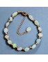 Bracelet Amazonite avec fermoir doré