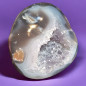 Géode Améthyste et Agate fleur 180g