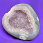Géode Améthyste et Agate fleur 170g