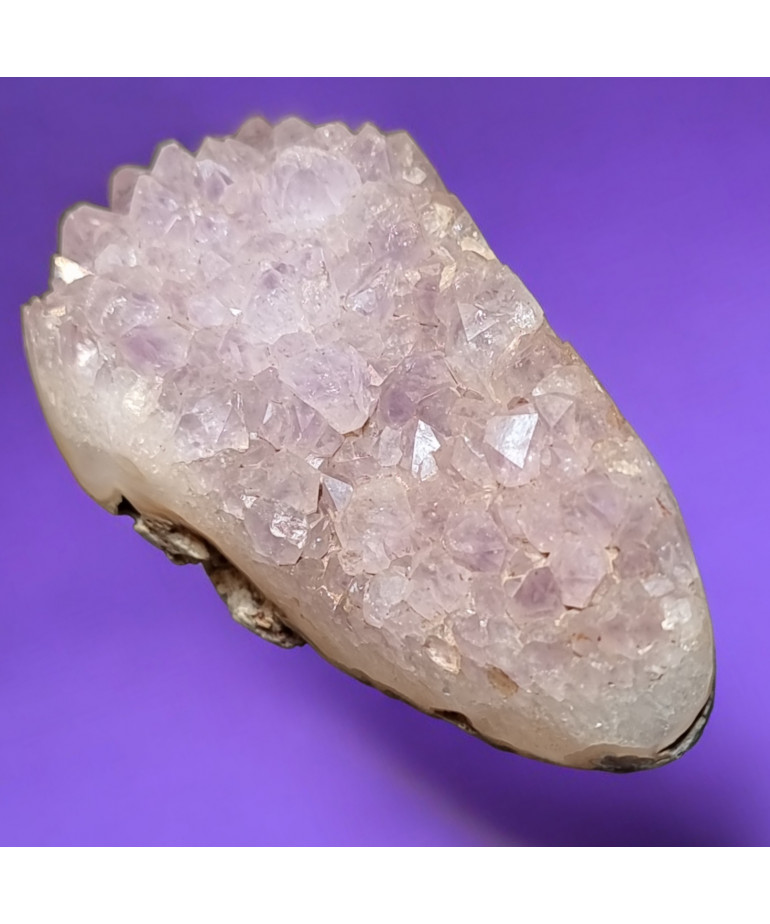 Géode Améthyste et Agate fleur 183g