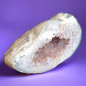 Géode Améthyste et Agate fleur 246g