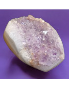 Géode Améthyste et Agate fleur 173g