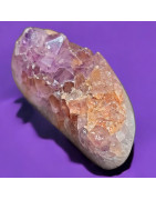 Géode Améthyste et Agate fleur 98g