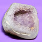 Géode Améthyste et Agate fleur 117g