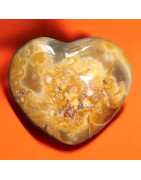 Cœur Agate fleur 162g