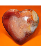 Cœur Agate fleur 410g