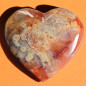 Cœur Agate fleur 410g