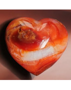 Cœur Agate de feu 156g