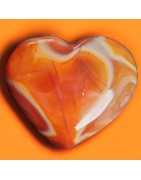 Cœur Agate de feu 156g