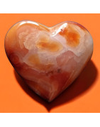 Cœur Agate de feu 136g