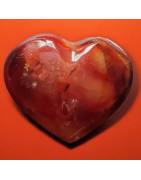 Cœur Agate de feu 154g