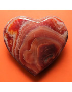 Cœur Agate de feu 225g