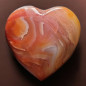 Cœur Agate de feu 118g
