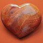 Cœur Agate de feu 274g