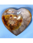 Cœur Agate et Calcédoine 305g