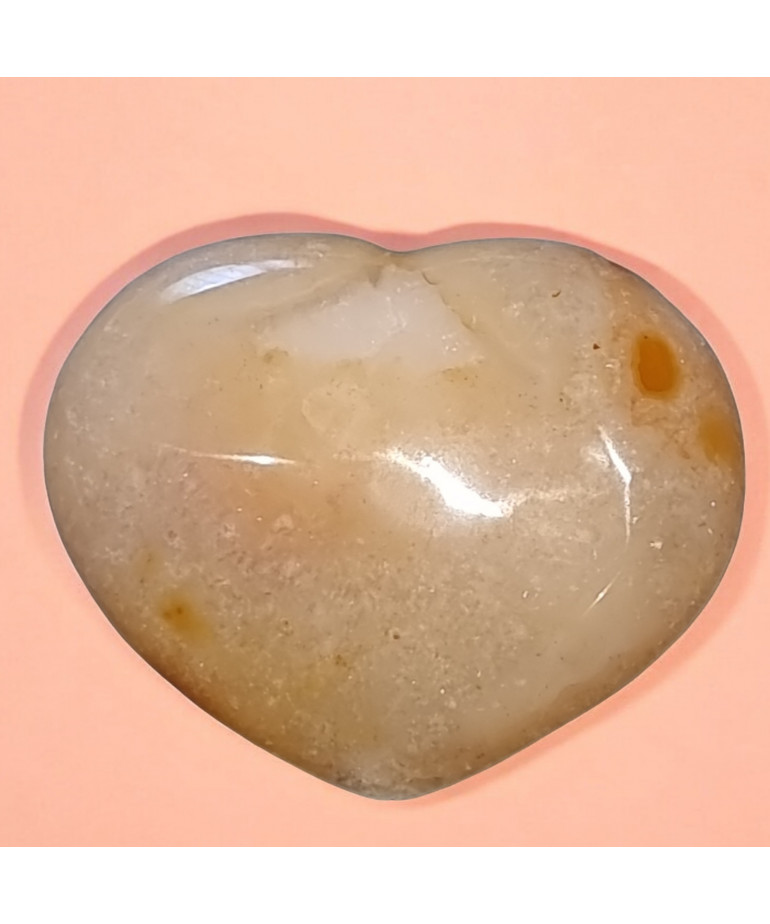 Cœur Agate de feu 162g