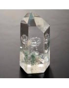 Cristal de roche Chlorite Pointe Monoterminée 37g