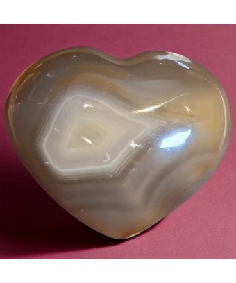 Cœur Agate du Botswana 182g