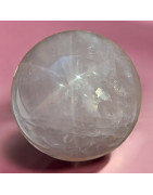 Boule Quartz rose étoilé 492g