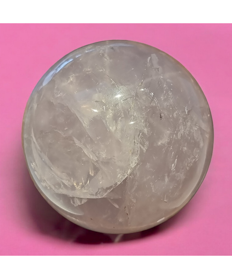 Boule Quartz rose étoilé 941g