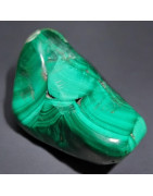 Pierre brute polie Malachite 135g