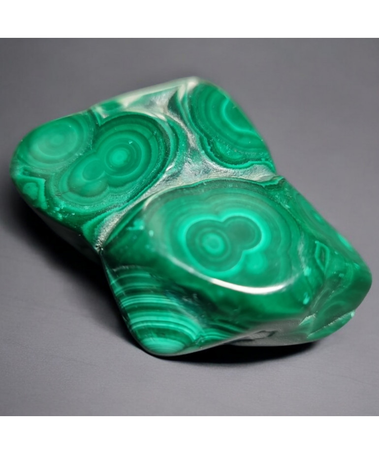 Pierre brute polie Malachite 179g