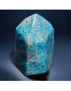 Obélisque Apatite bleue 89g