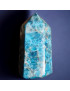 Obélisque Apatite bleue 201g