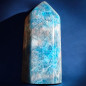 Obélisque Apatite bleue 228g